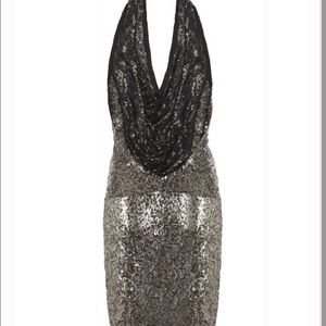 BNWT All Saints Balentina halter backless dress